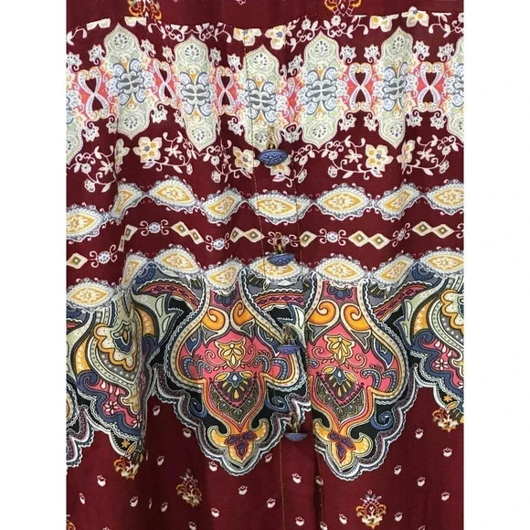 Aratta Silent Journey Women Long Sleeve Button Down Collared Plaid Shirt Size S - Picture 6 of 12